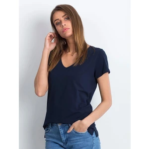 Navy V-neck T-shirt