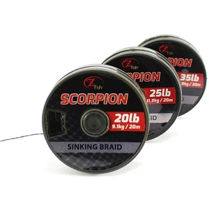 Zfish šnúrka scorpion sinking braid camou 20 m-priemer 20 lb / nosnosť 9 kg