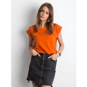 Plain women´s t-shirt, dark orange