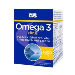 GS Omega 3 citrus, 60+30 kapslí