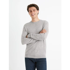 Celio Wool sweater Semerirond merino - Men