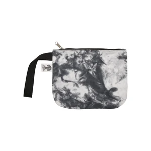 Tie Dye Cosmetic Pouch Black/White