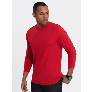 Ombre Men's unprinted longsleeve - red