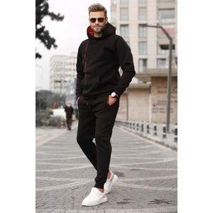 Madmext Black Men's Tracksuit Set 5634