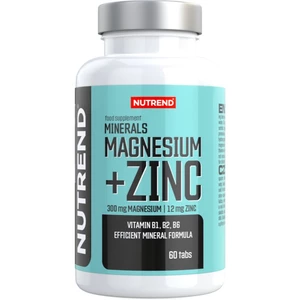 Nutrend Minerals Magnesium + Zinc tablety na podporu činnosti nervovej sústavy 60 tbl