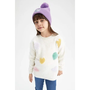 DEFACTO Girl Standard Fit Crew Neck Pullover