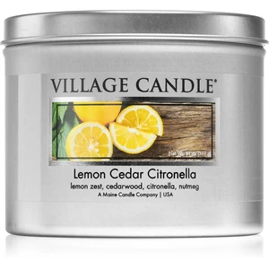 Village Candle Lemon Cedar Citronella vonná sviečka v plechu 311 g