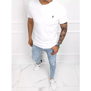 Basic white men's T-shirt Dstreet RX4856