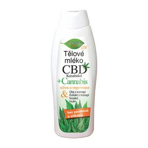 Bione Cosmetics Vyživujúce telové mlieko CBD Kanabidiol 500 ml