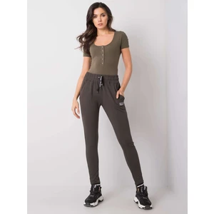 Khaki women's sweatpants