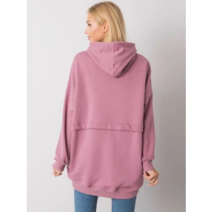 Dirty pink women's kangaroo sweatshirt