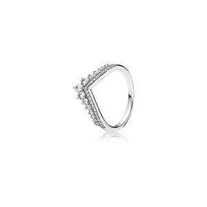 Pandora Stylový stříbrný prsten s třpytivými kamínky 197736CZ 52 mm