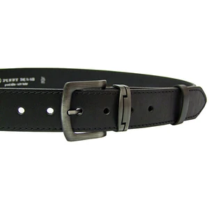 Penny Belts Pánský kožený opasek 9-1-60 black 110 cm