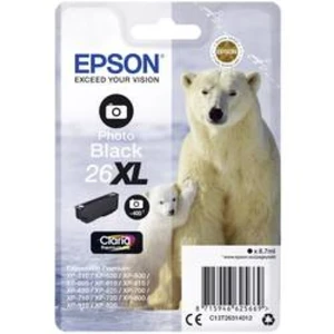 Náplň do tlačiarne Epson T2631, 26XL C13T26314012, foto čierna