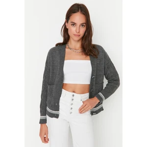 Trendyol Cardigan - Gray - Regular fit