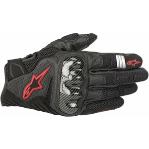 Alpinestars SMX-1 Air V2 Gloves Black/Red Fluorescent S Motoros kesztyűk