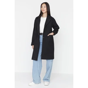 Trendyol Black Single Button Lined Coat