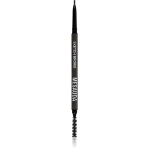 Mesauda Milano Sketch Brows automatická tužka na obočí s kartáčkem odstín 104 Dark 0,09 g