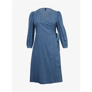 Blue denim wrap dress ONLY CARMAKOMA Irina - Ladies