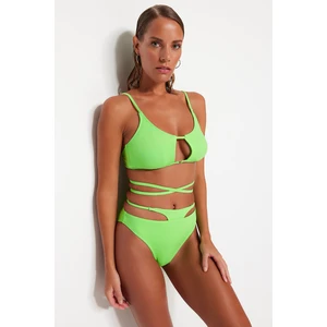 Trendyol Bikini Bottom - Green - Plain