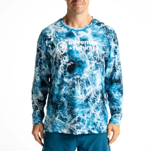 Adventer & fishing Angelshirt Functional UV Shirt Stormy Sea 2XL