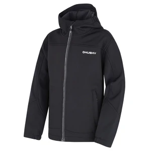 Husky Simbo K 112, black Dětská softshell bunda