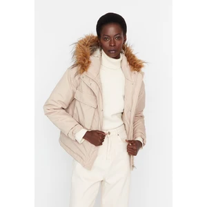 Trendyol Winter Jacket - Beige - Basic