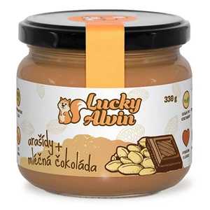 Lucky Alvin Arašidové maslo ochutené 330 g variant: mliečna čokoláda