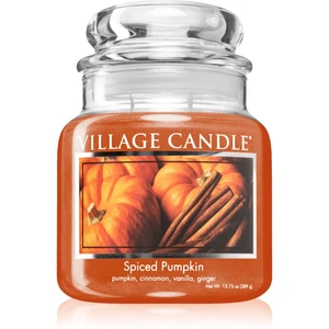 Village Candle Spiced Pumpkin vonná sviečka (Glass Lid) 389 g