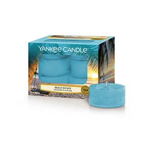 Yankee Candle Aromatické čajové sviečky Beach Escape 12 x 9,8 g