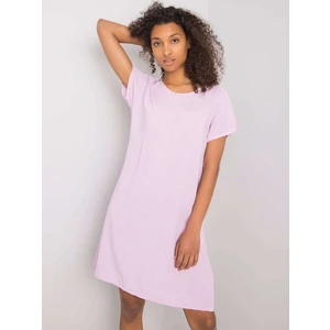 Violet patterned casual dress