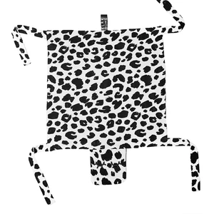 KLRK Home Wild B&W Leopard mazlicí dečka Gustav 80x46 cm 1 ks