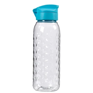 Fľaša s modrým viečkom Curver Dots, 450 ml