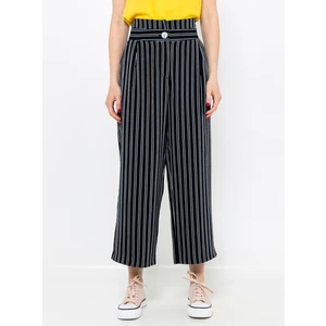 Black-Grey Striped Culottes CAMAIEU - Women