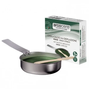 Arcocere Epilačný vosk s panvičkou Cera A Caldo Green (Hot Wax) 120 g