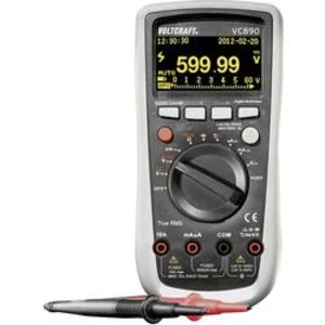 Digitálne/y ručný multimeter VOLTCRAFT VC890 OLED, Kalibrované podľa (ISO), OLED displej, datalogger