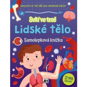 Samolepková knížka Lidské tělo -- Svítí ve tmě