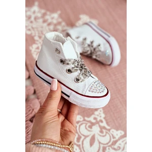 Children's Sneakers High White Smile