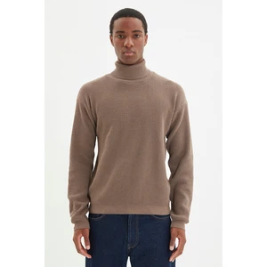 Trendyol Sweater - Brown - Oversize