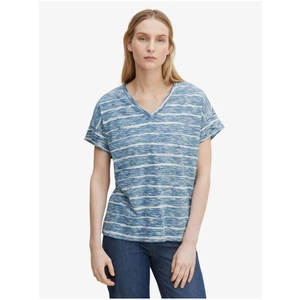 Blue Women's Striped T-Shirt Tom Tailor - Women