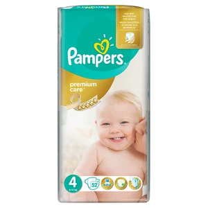 PAMPERS Premium Care jednorazové plienky veľ. 4, 52 ks