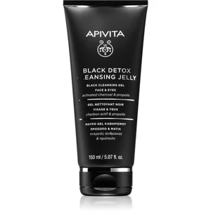 Apivita Cleansing Propolis & Activated Carbon čisticí gel s aktivním uhlím na obličej a oči 150 ml