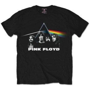 Pink Floyd Koszulka DSOTM Band & Prism Czarny-Graficzny L