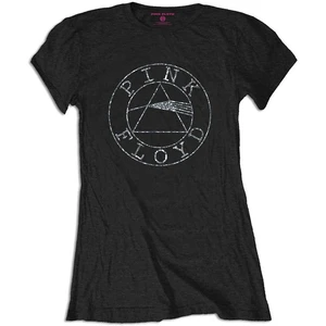 Pink Floyd T-Shirt Circle Logo (Diamante) Grau-Schwarz M