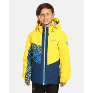 Boys' ski jacket Kilpi ATENI-JB Yellow