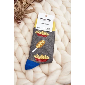 Men's French Friz Socks - Grey