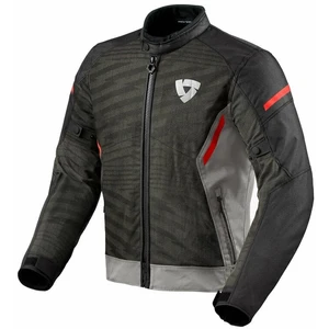 Rev'it! Jacket Torque 2 H2O Grey/Red 2XL Textildzseki