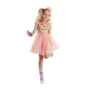 Denokids Leo Flower Girl's Tulle Tutu Pink Evening Dress