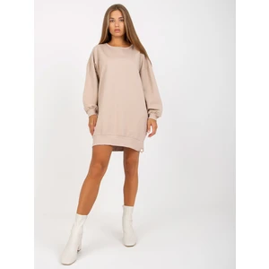 Basic beige long-sleeved tunic RUE PARIS