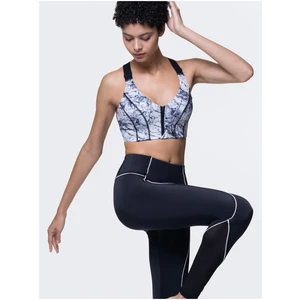 White-Black Patterned Sports Bra DORINA Davis - Women